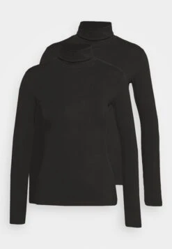 Anna Field 2 Pack - Camiseta De Manga Larga - Black -Anna Field fe9aeae4e21742a08fbd3cd72174b0d8