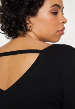 Offener Rücken Mini Strickkleid - Vestido De Tubo - Black -Anna Field ff65eb4bbadf4602bc1dd60c7dff3a40